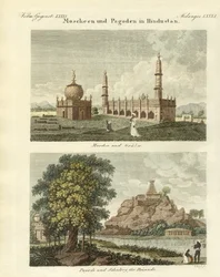 Moskeeën en pagodes in Hindustan