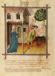 Man die overgeeft, uit Tacuinum Sanitatis
