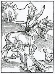 Van grote woede, voortkomend uit kleine aanleiding, illustratie uit Alexander Barclay