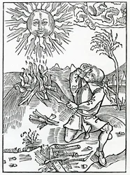Van hen die dwaas spreken tegen de werken van God, illustratie uit Alexander Barclay