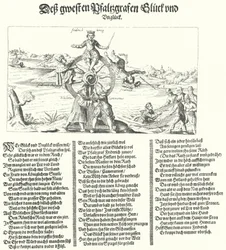 Pamflet dat de Winterkoning, Frederik I van Bohemen, bespot, 1621