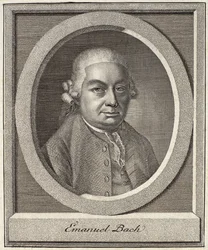 Portret van Carl Philipp Emanuel Bach (1714-88)