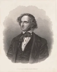 Portret van Felix Mendelssohn (1809-47)