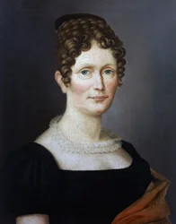 Portret van Johanna Christiane Schumann, moeder van de Duitse componist Robert Schumann