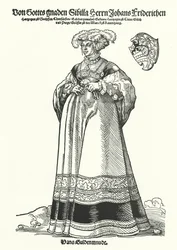 Portret van Sibylle, Hertogin van Saksen