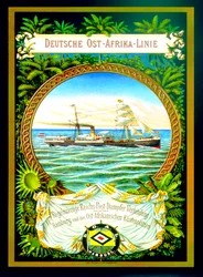 Poster ter promotie van de Duitse Oost-Afrika Lijn, 1890