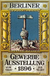 Poster voor de Industriële Tentoonstelling in Berlijn, Duitsland, 1896