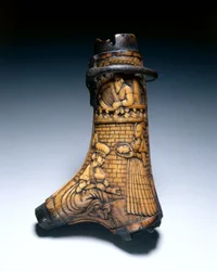 Kruitfles, ca. 1580
