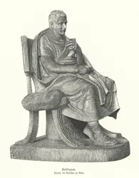Romeinse kopie van een standbeeld van de Oud-Griekse komische dichter Posidippus