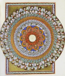 Het Koor van Engelen. Miniatuur uit Liber Scivias door Hildegard van Bingen, ca.1175