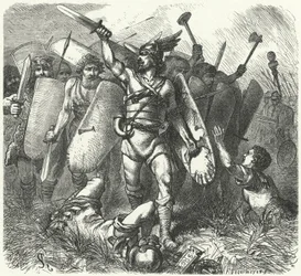 De Duitsers in oorlog met de Romeinen