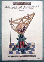 De astronomische sextant in 