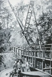 Het gigantische Duitse Pariskanonnen van WOI genaamd 