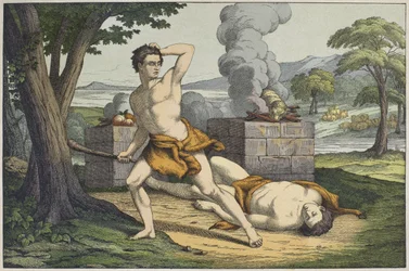 De dood van Abel, illustratie uit 