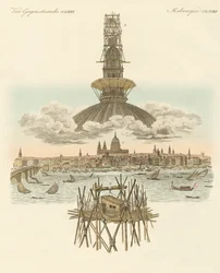 De structuur op de top van de St. Paul