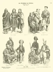 Tibetaanse en Kasjmierse kostuums