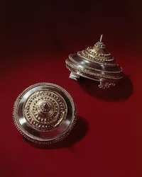 Tutulus fibulapaar (zilver)