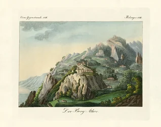 Uitzicht op de berg Athos