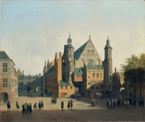 Uitzicht op het Binnennhof in Den Haag