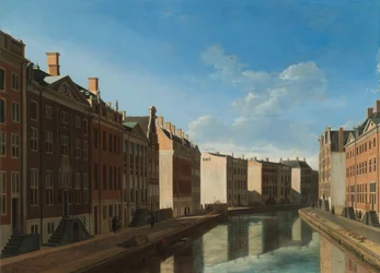 Gezicht op de Gouden Bocht in de Herengracht vanuit het oosten