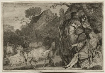 Een Engel Voorspelt de Geboorte van Abrahams Zoon, 1638