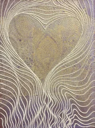 Hartstromingen 9, 2011 (zand en acryl op doek)