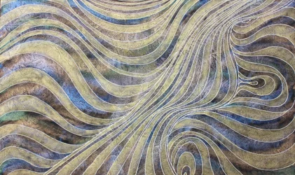 Reis 253, In de gewaden van Boeddha, 2009 (acrylverf op doek)