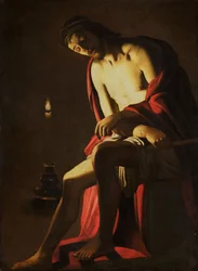 Christus op de koude steen