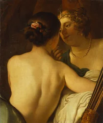 Jupiter in de gedaante van Diana die Callisto verleidt