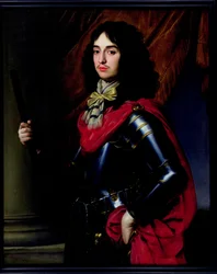 Portret van prins Edward van de Palts (1625-63) in harnas
