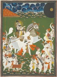 Maharana Bhim Singh in Processie