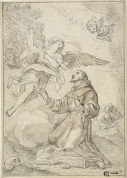 Engel verschijnt aan Sint Dominicus