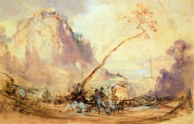 Sorrento Landschap, ca 1848