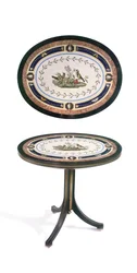 Micromozaïek tafelblad, Rome, late 18e eeuw