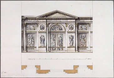 Iconostase in het Smolny Klooster van de Opstanding in St. Petersburg, 1780s
