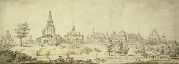 Uitzicht op Kolomenskoye, 1795