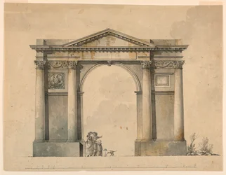 Ontwerp voor een Triomfboog voor Napoleon I, Bergamo, Italië