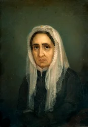 Portret van Maria Mazzini Schilderij door Giacomo Ulisse Borzino (19e eeuw) Genua, Museo del Risorgimento