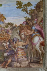 Alexander de Grote bedekt het lijk van Darius met een mantel, Grote Zaal