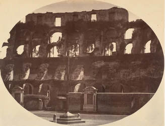 Interieur van het Colosseum, 1850s