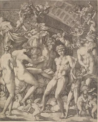 Venus en Mars met cupido