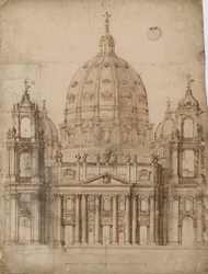 Alternatief voorstel voor de gevel van de Basiliek van Sint-Pieter in het Vaticaan
