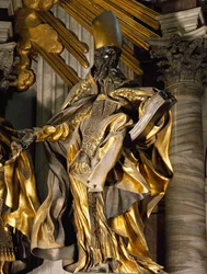 Sint-Augustinus, detail (Stoel van Sint-Pieter)