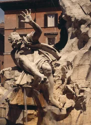 De Fontein van de Vier Rivieren (detail)