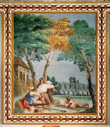 De Rust van de Boeren, uit de Kamer van Rustieke Scènes, in de Foresteria