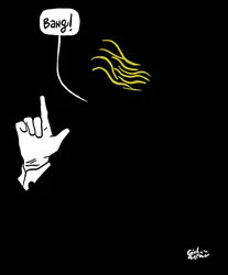Donald Trump, 2019 (porselein op papier)