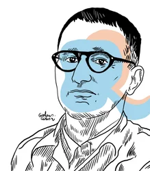 Portrait of Bertolt Brecht, 2022 (digital)
