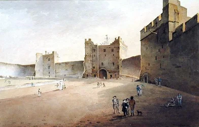 Uitzicht op Lancaster richting de Poort