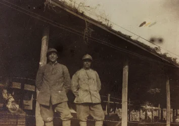Album "Oorlogsbeelden II": Italiaanse soldaten in Val Chiusone naar Podsenica, 09/1917