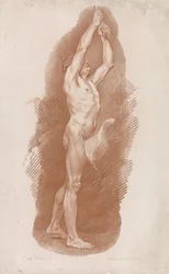 Staand mannelijk naakt